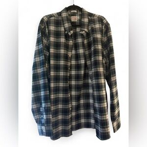 J. Crew Green and Blue Plaid Shirt